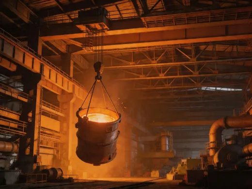 Steel manufacturing crane application
