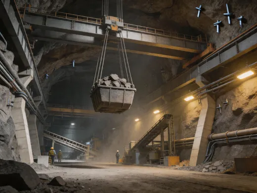 Mining crane application